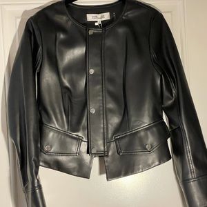 Faux leather Diane Von Furstenberg Jacket NWT